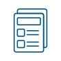 A blue line drawing of a paper

Description automatically generated