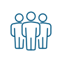 A group of people in a line

Description automatically generated